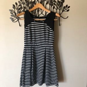 Striped A line dress